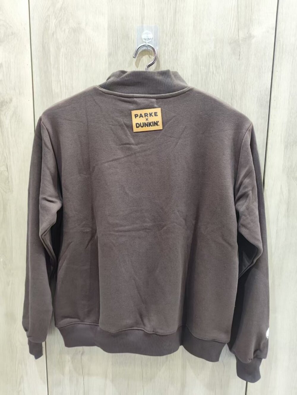 🤎Size L/XL PARKE x Dunkin Donuts Mock Neck Logo Sweatshirt - Picture 2 of 7